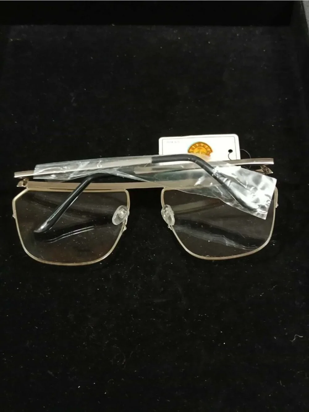 Y2K Oversized Shield Aviator Sunglasses Gold Metal Frame Gradient Lens NEW